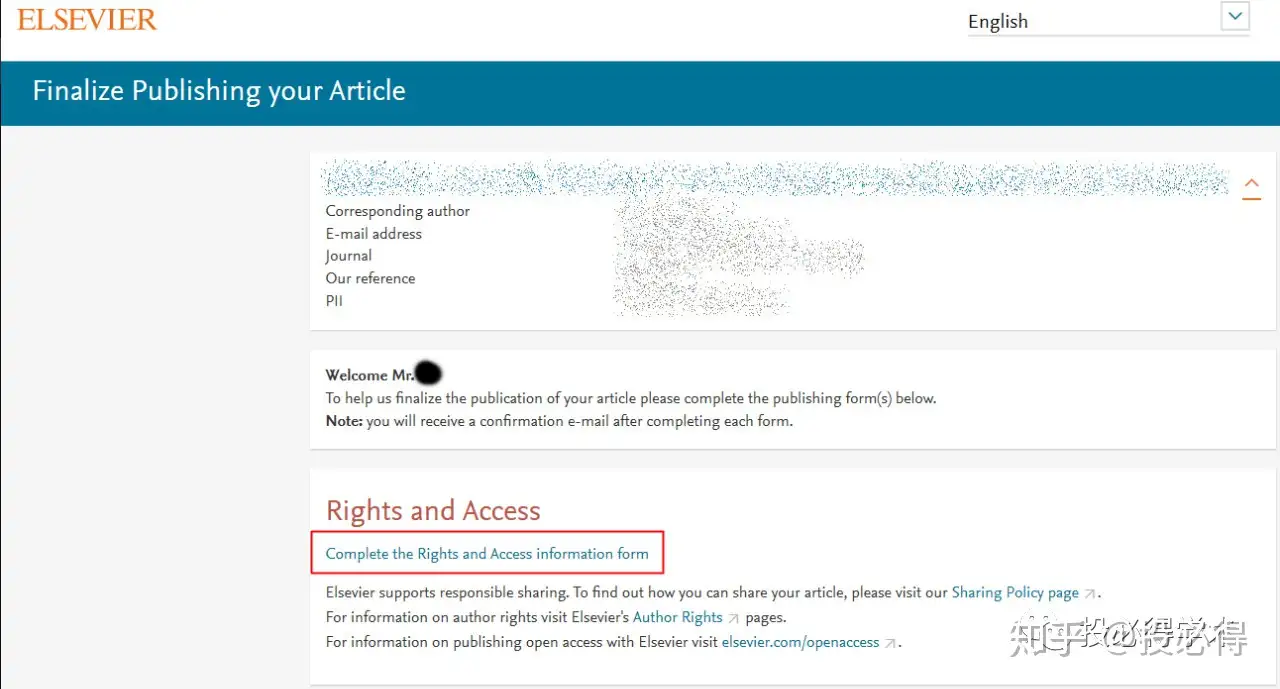 SCI论文accepted后的第一步——Rights and Access（Elsevier） - 知乎