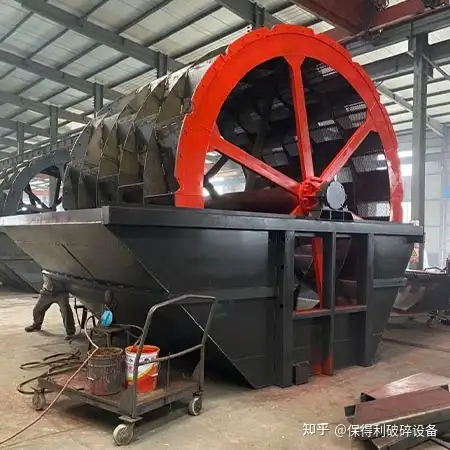 速看（小型移动洗沙一体机）轮式洗砂机设备，(图1)