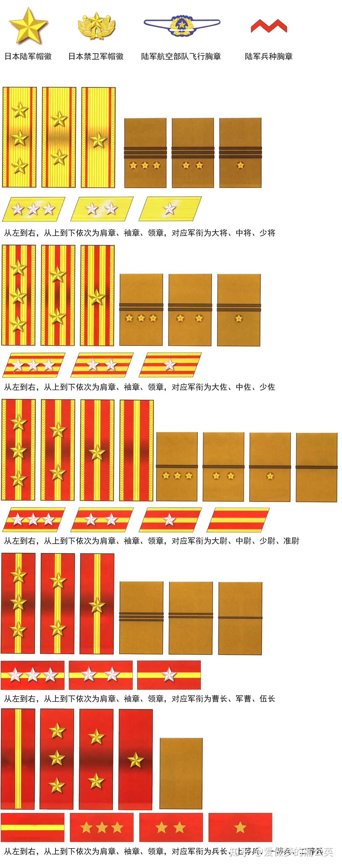 二战兵种军衔与徽章图集——日本篇- 知乎