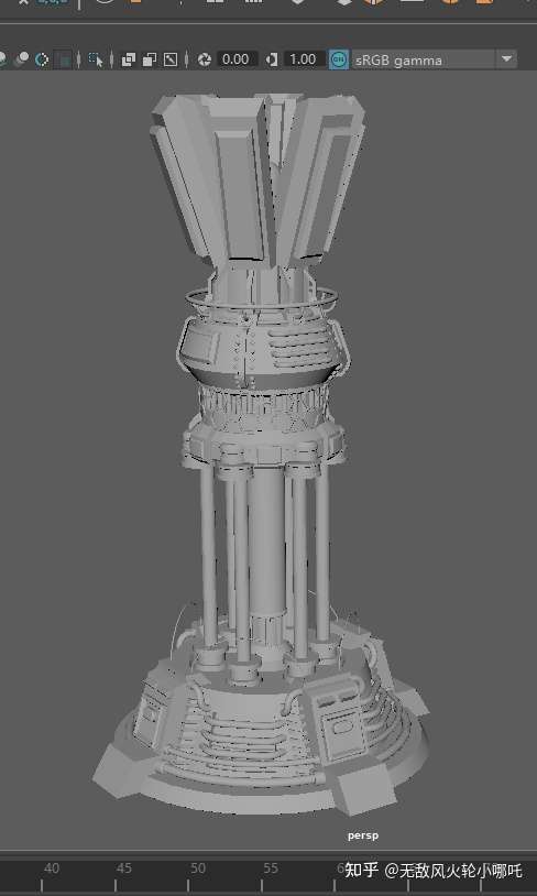 我们的裸模练习,我做的快就跟着杨仔老师做了个复杂得防御塔