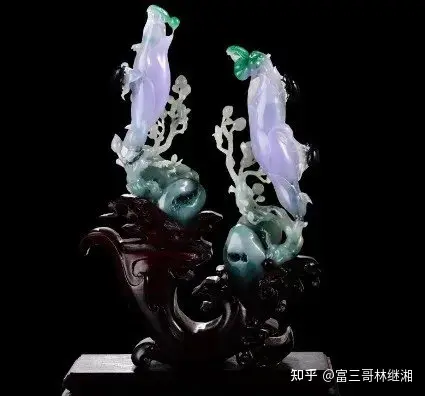 中国 玉石翡翠彫刻 板指 玉器 装飾品 V 4530-