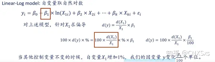 linear-log model