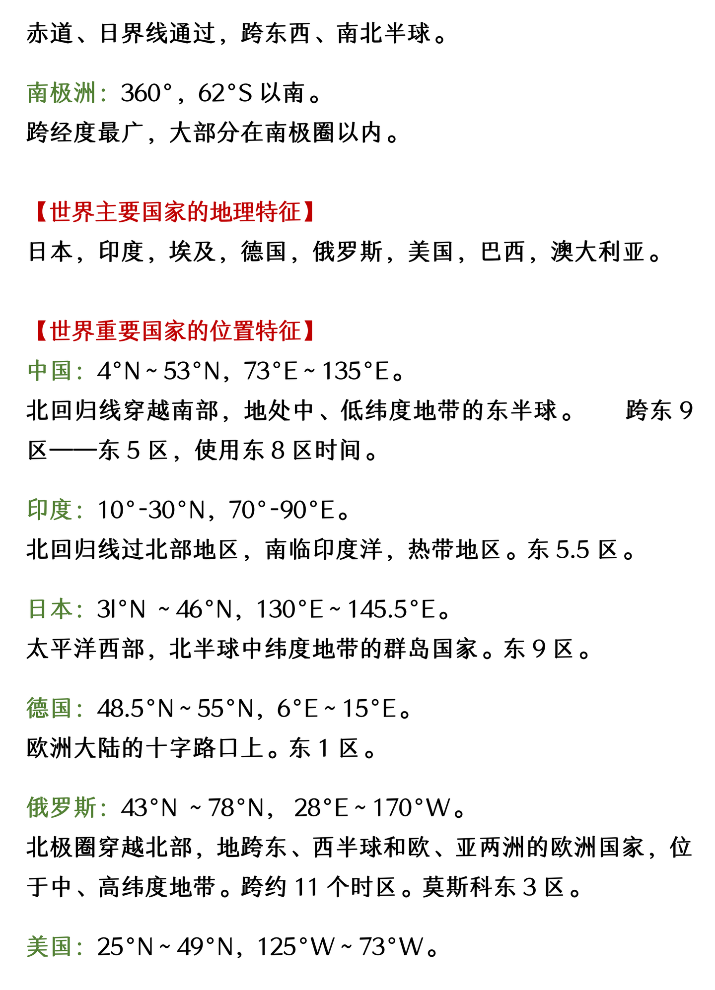 成绩上涨走捷径 高中地理世界地理分区知识点汇总 助你夯实基础拿高分 知乎