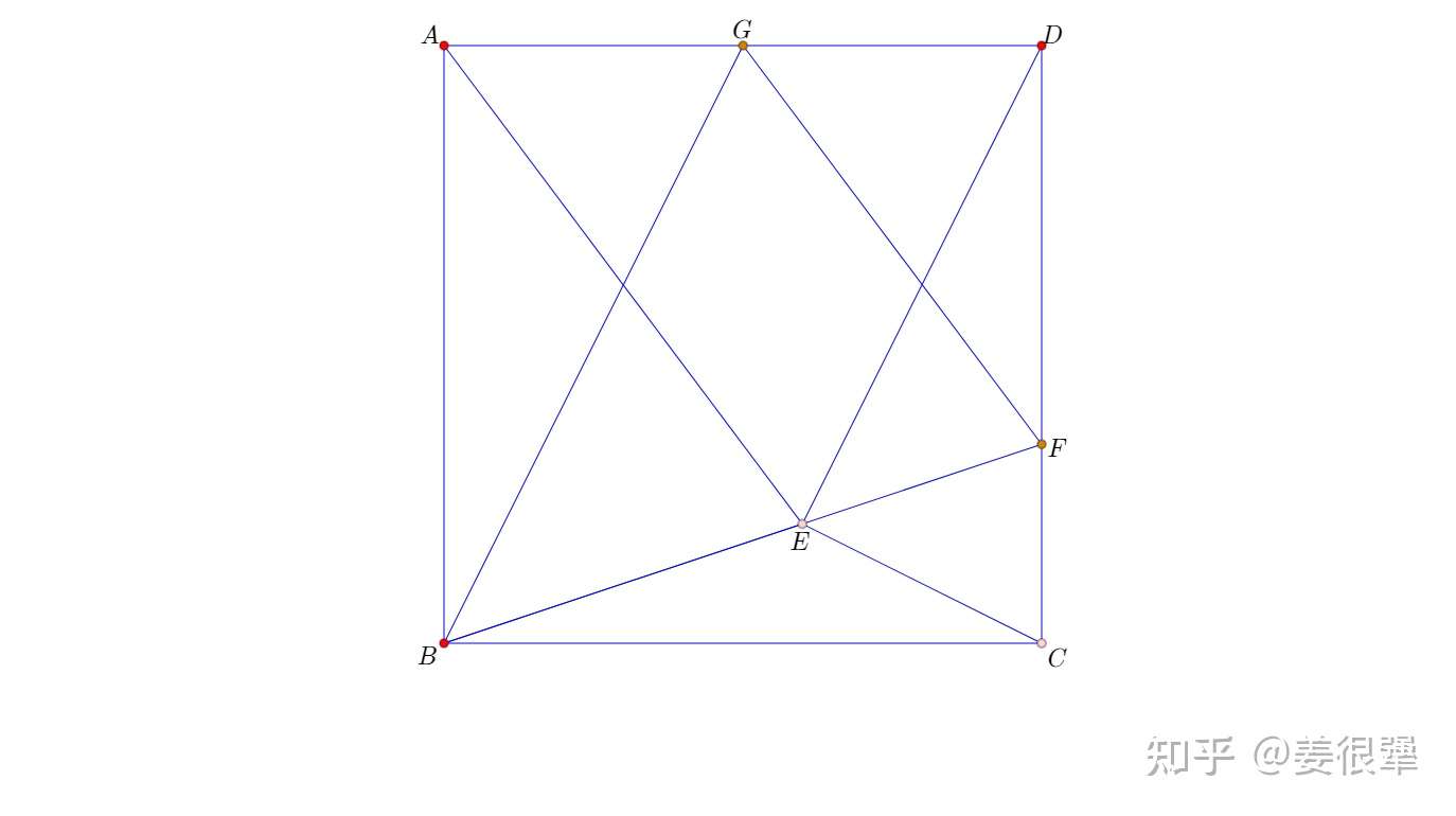 面积法证明一个正方形几何问题 知乎