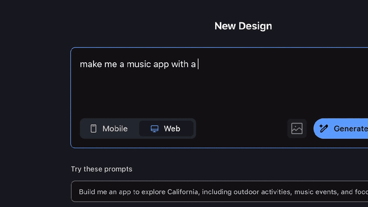 我测了Google Stitch：AI 直接出 UI 源文件，Figma 的压力不小了......