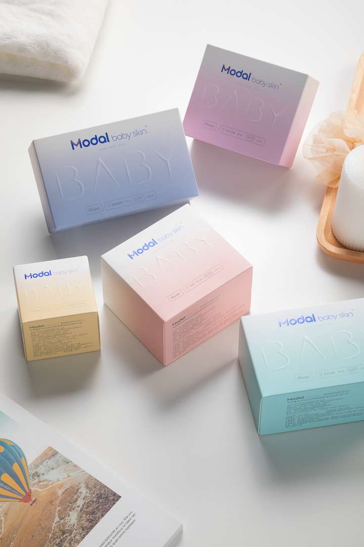 给大家推荐一款新品modal baby skin卫生巾,包装超高颜值,简直就是你