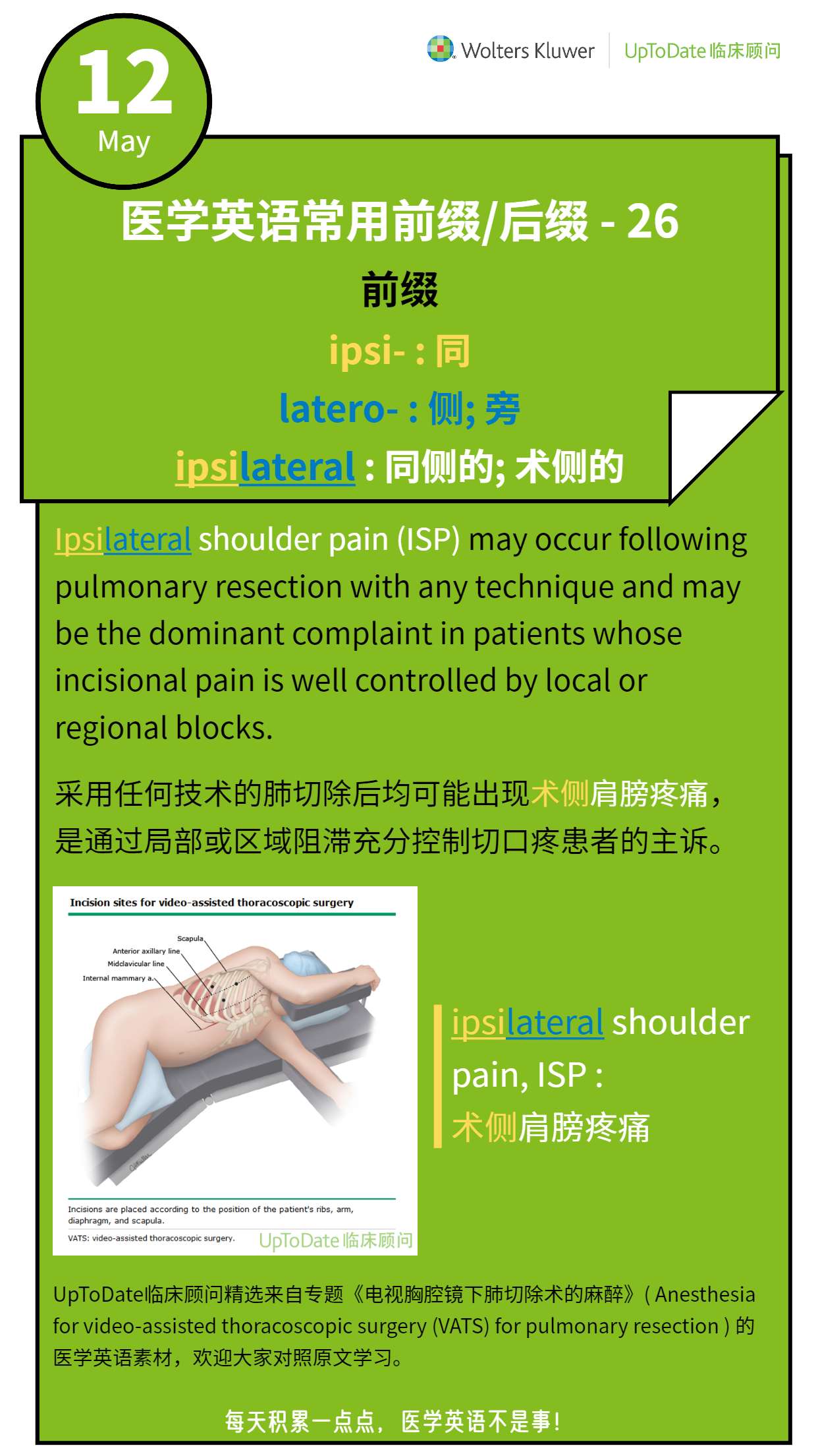 医学英语打卡 5 12 前缀 Ipsi Latero 知乎