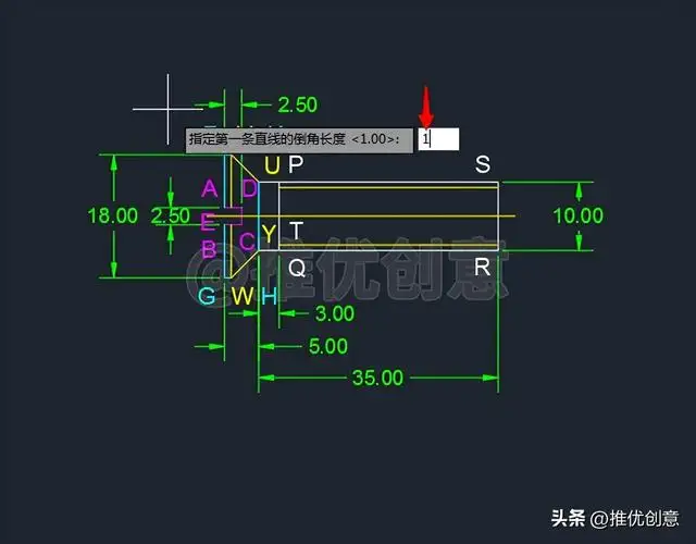 开槽沉头螺钉画法（工程制图开槽沉头螺钉画法）