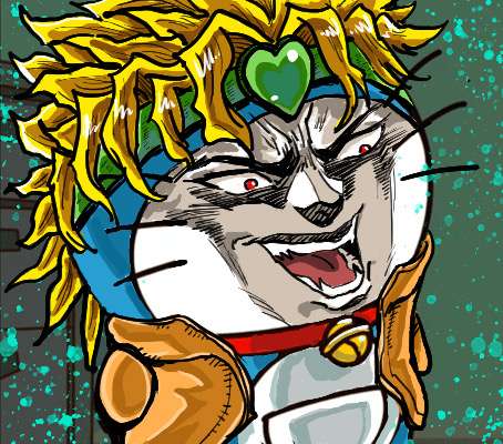 特大号豆腐 的想法: 摸了个jojo版哆啦a梦,最近哆啦a梦表情包