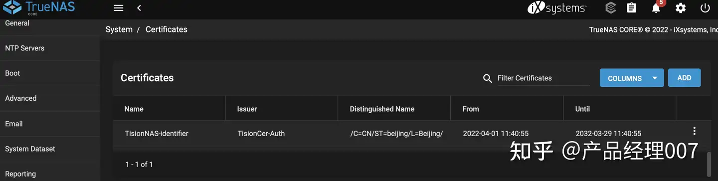 certificate freenas_default has expired