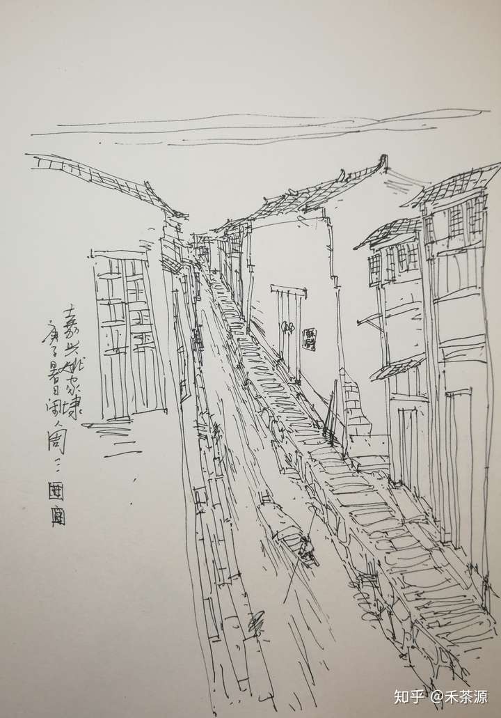 临海紫阳街绘画图片
