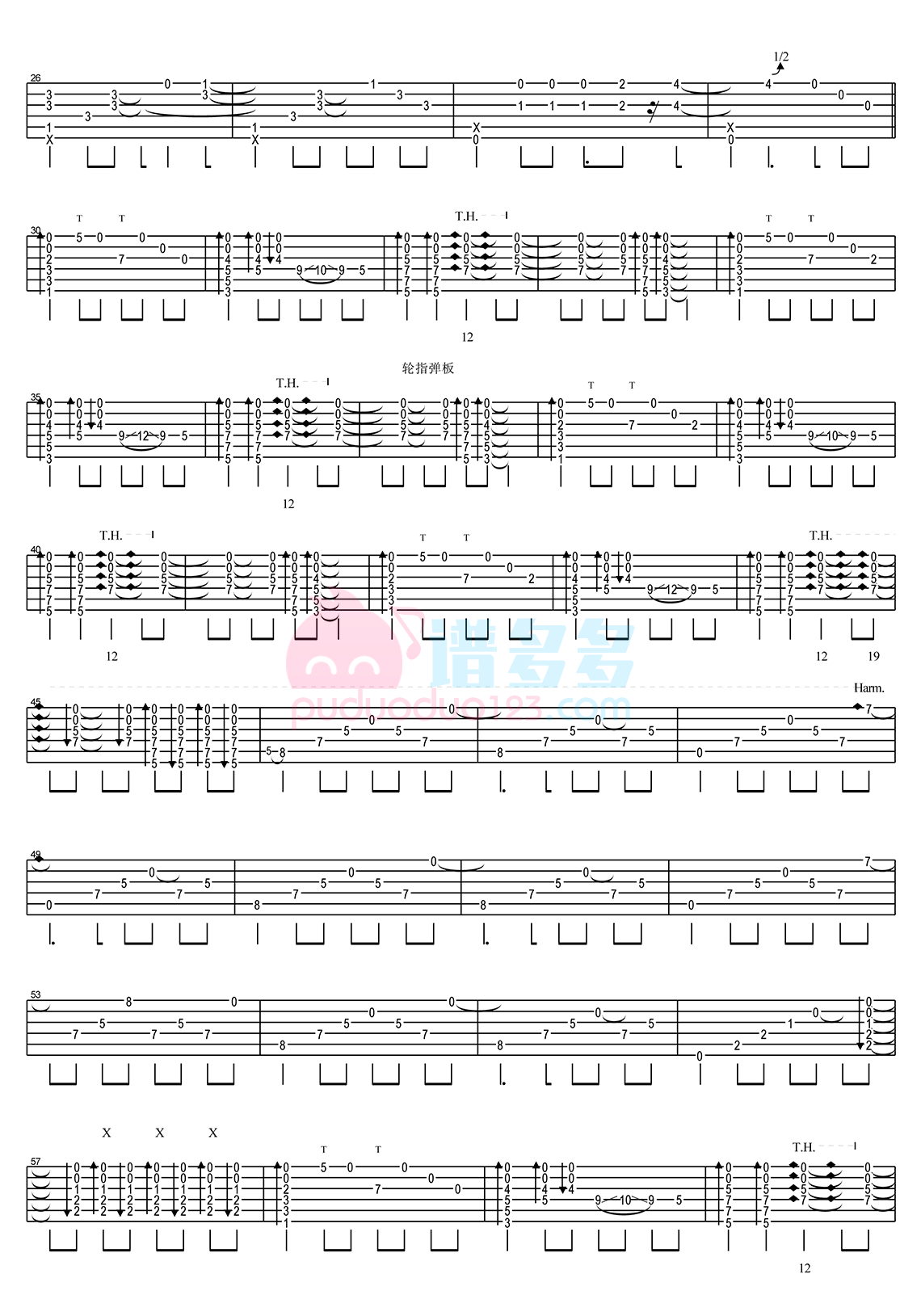 毛社长 的想法: 孙培博《sunflower》指弹吉他谱 #每天一… - 知乎