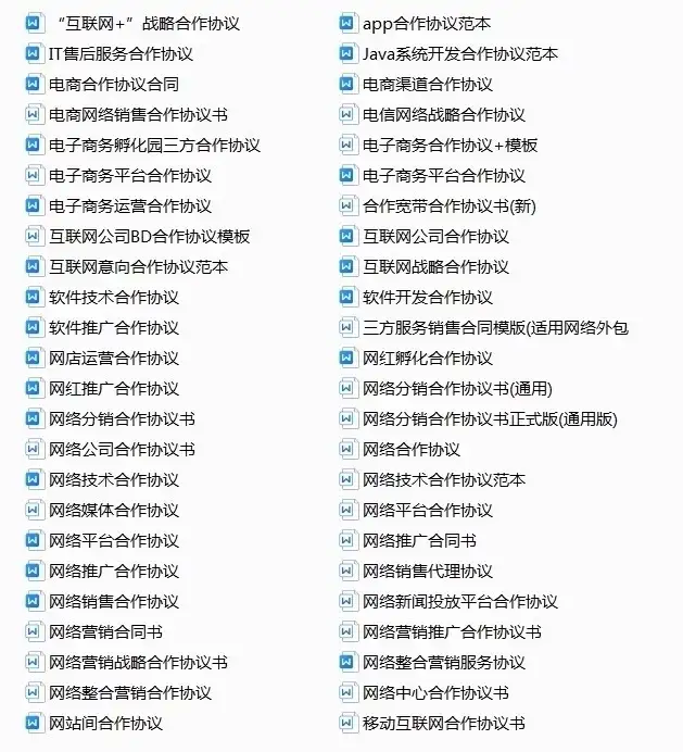 图片[27]-780套公司合作协议模版【全行业各种类】-各种专案业务渠道商务战略合作框架合同【电商热销24】-暗冰资源网
