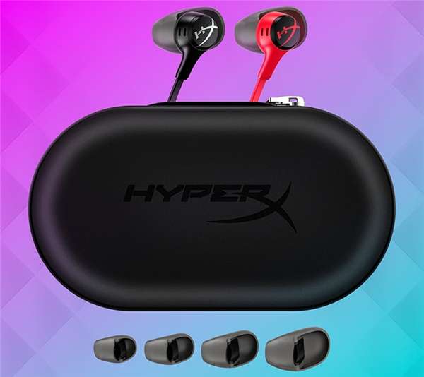紅黑雙雄 HyperX Cloud Earbuds II云雀2入耳式游戲耳機