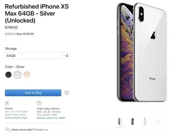 苹果北美开卖iPhone XS/XS Max官翻机，最高降价350美元- 知乎