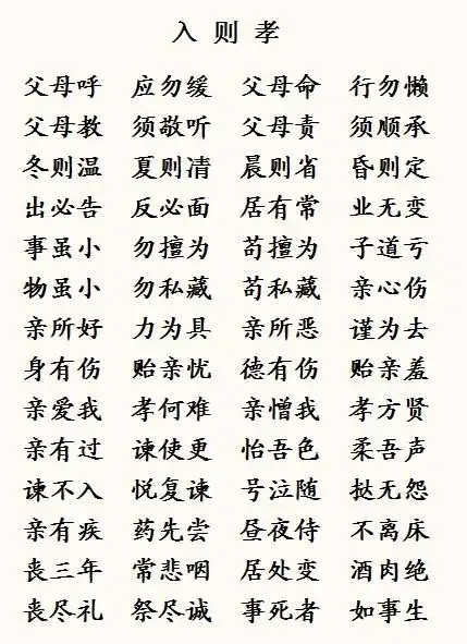 弟子规最全的全文翻译 价值连城 知乎