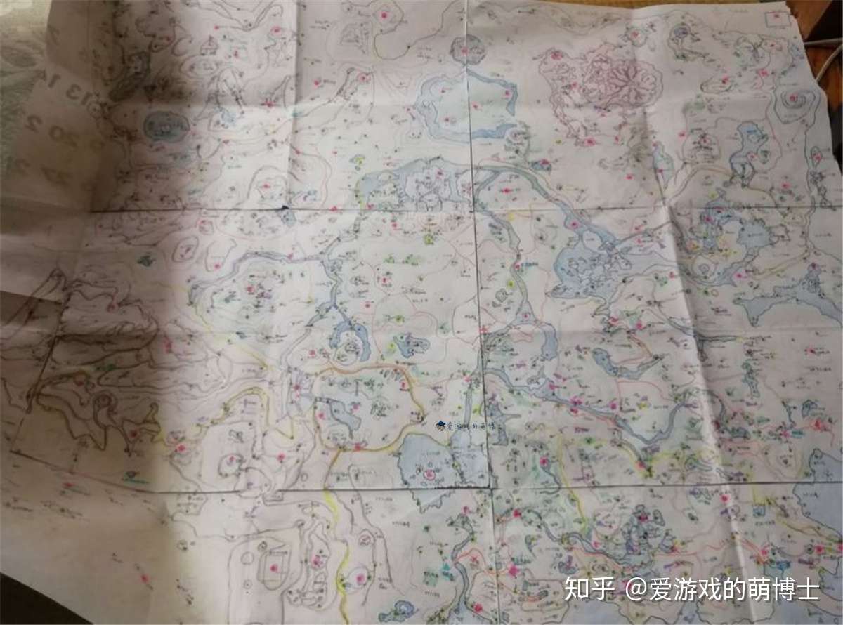 玩家妈妈手绘 塞尔达传说 荒野之息 完整地图 网友 想买下来 知乎