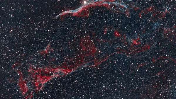天鹅座网状星云ngc6960女巫的扫帚天文摄影深空摄影zwoasi