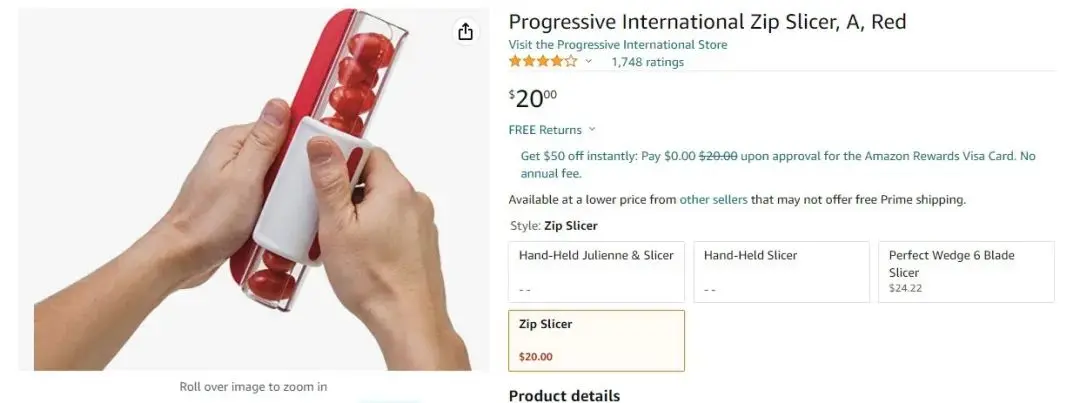 Progressive International Zip Slicer, A, Red