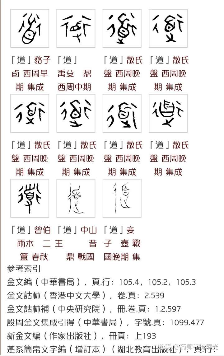 "道德"二字的甲骨文是什么?