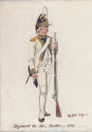 法国大革命时期军装的颜色具体是怎么分的