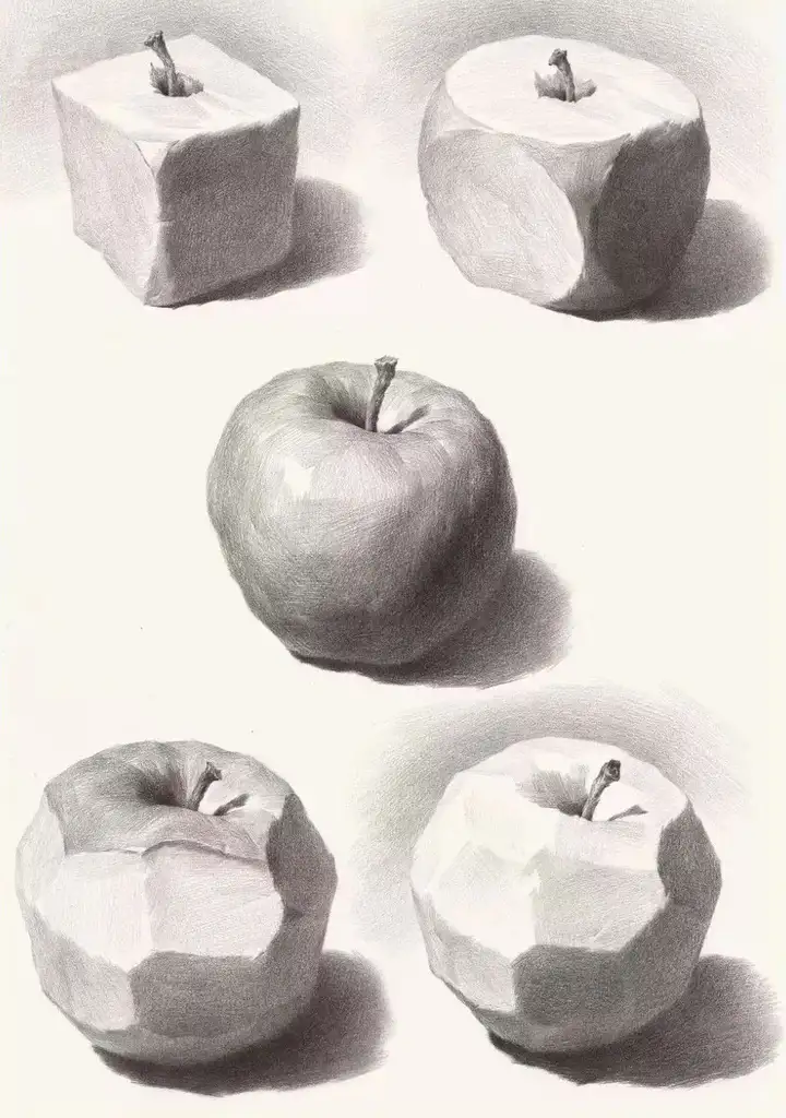 如何画苹果？这样对吗？