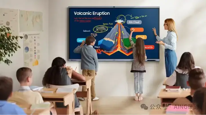 AI+智能黑板，教育显示器也需用AI重做一遍