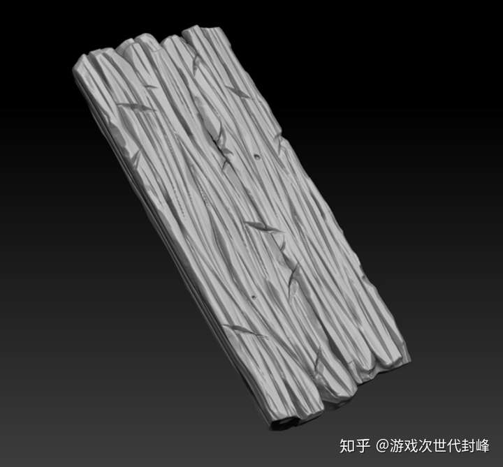 卡通风格的和写实风格的都可以多做一些,把控zbrush笔刷的软硬: 木板