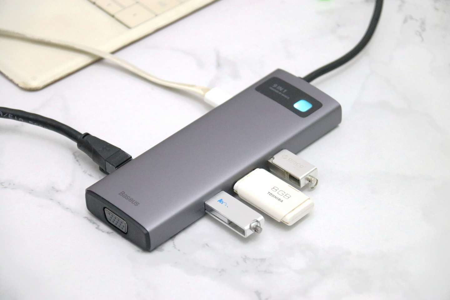 倍思九合一多功能Type-C HUB扩展坞，让电脑接口不再短缺