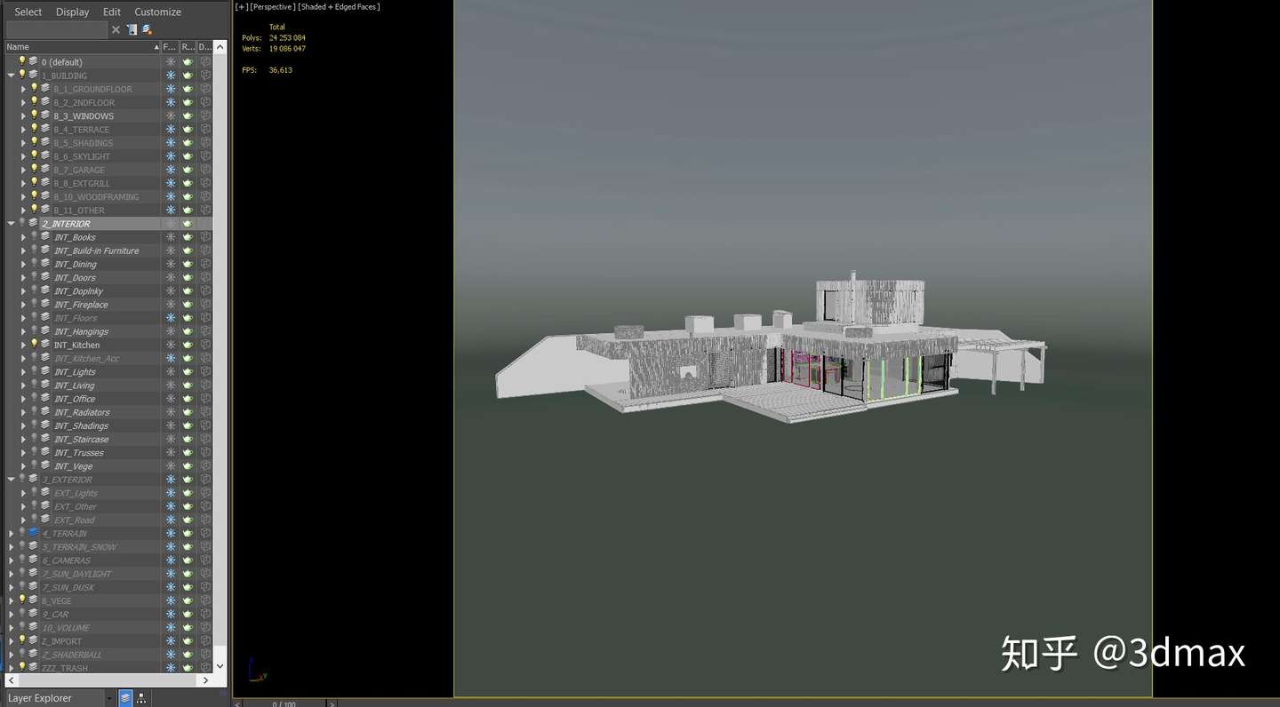 3dmax别墅场景详细制作流程 知乎