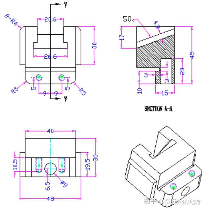 塑胶模具设计：初学者必须要懂的2D出图标注，你学到了吗的图23