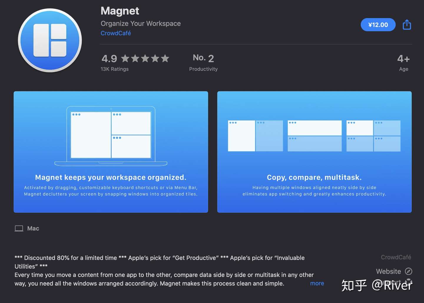 Magnet on the Mac App Store