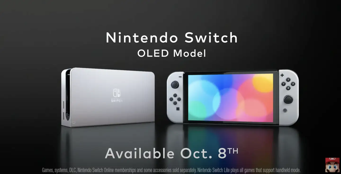 任天堂Switch OLED 新机型已公布，预计10 月8 日发售，你有什么期待