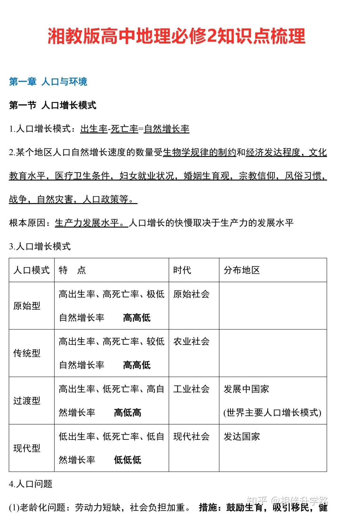 湘教版丨高一地理必修2知识点梳理 收藏起来天天背 可领打印版 知乎