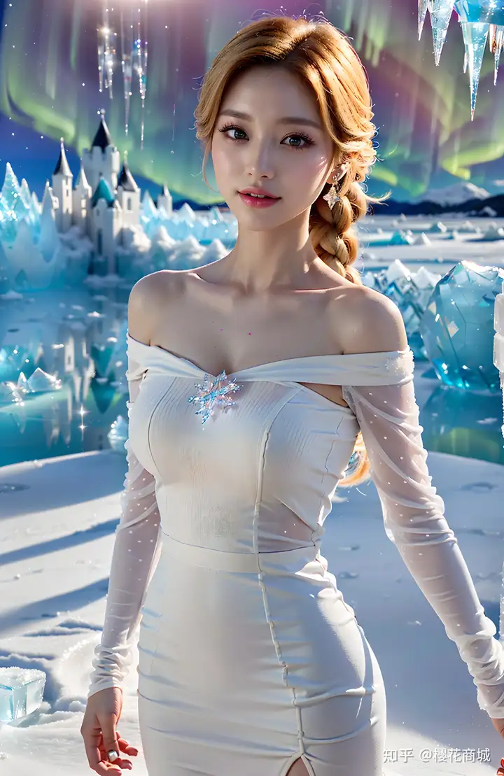 Ai绘画写真：冰雪公主——冻美人
