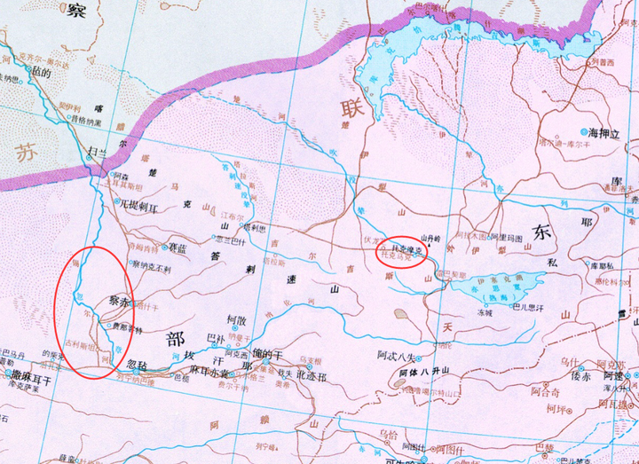 《中国历史地图集》察合台汗国