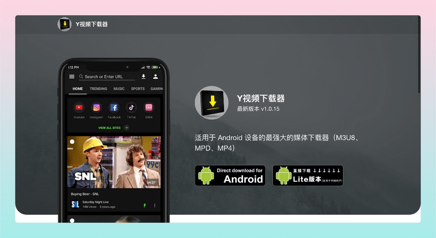 YVideo Downloader：免费下载YouTube、Facebook、Bilibili的工具
