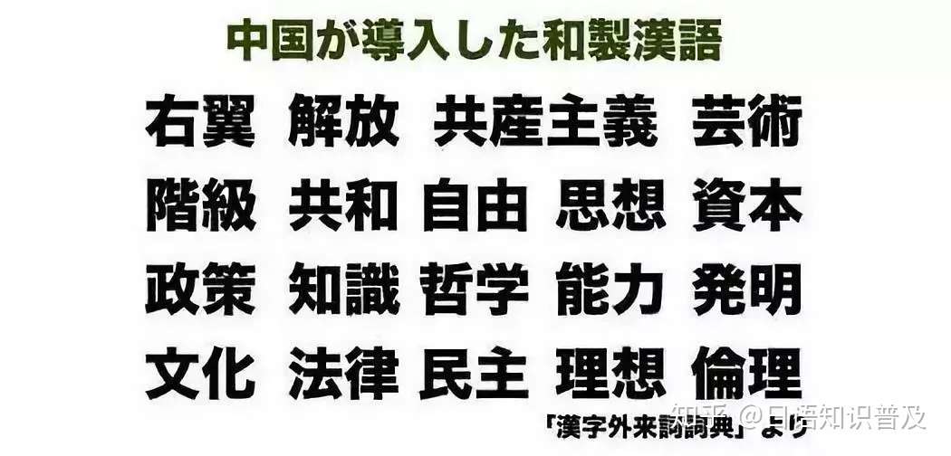 你说的日文 大部分竟来自日本的 日式汉语 知乎