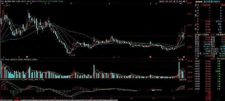 个股技术分析：新天药业、盘龙药业、若羽臣、欢瑞世纪（广东天龙股票最新消息）