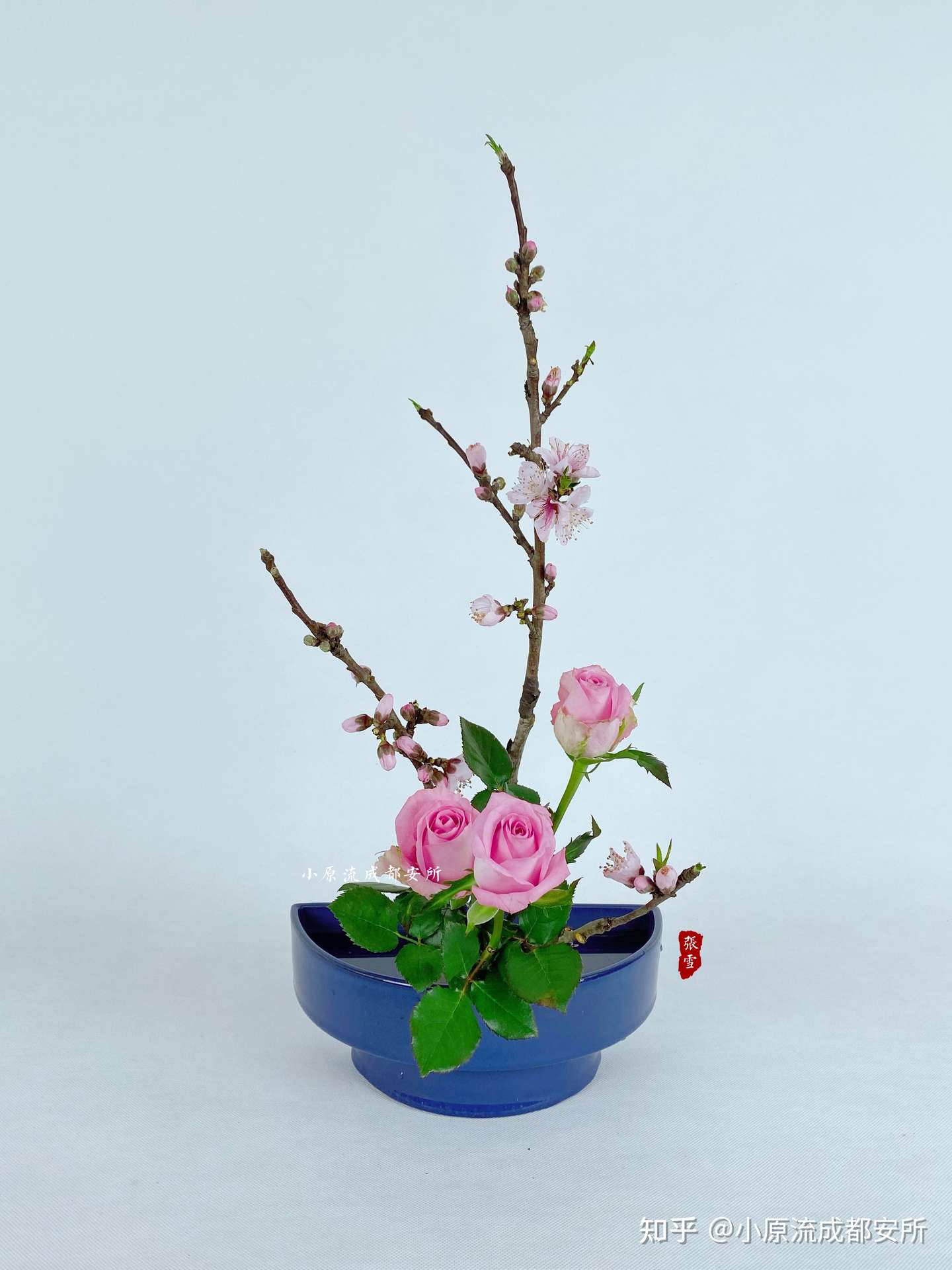 日本小原流花道 我与花的21春之约会 知乎