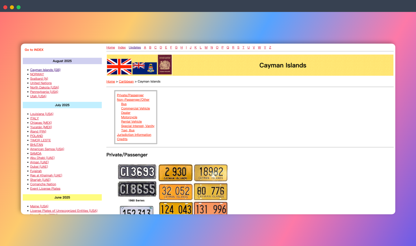 WorldLicensePlates：一个专门收集和展示世界各国车牌的网站，让你足不出户看遍全球车牌！