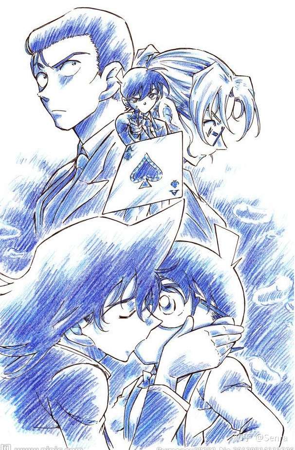 整理柯南剧场版手绘海报