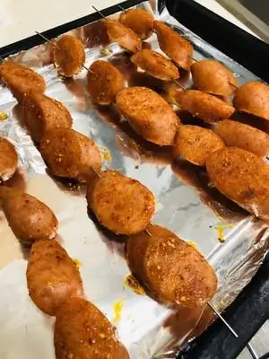 烤箱版汉伯克火山石烤肠
