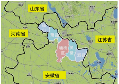 宿州在安徽什么位置