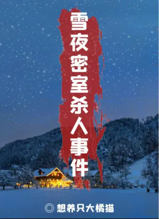 剧本杀《雪夜密室杀人事件》复盘解析+剧透结局+凶手是谁+真相结果+密码