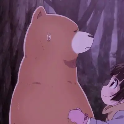 有没有抱着熊的卡通头像呀?