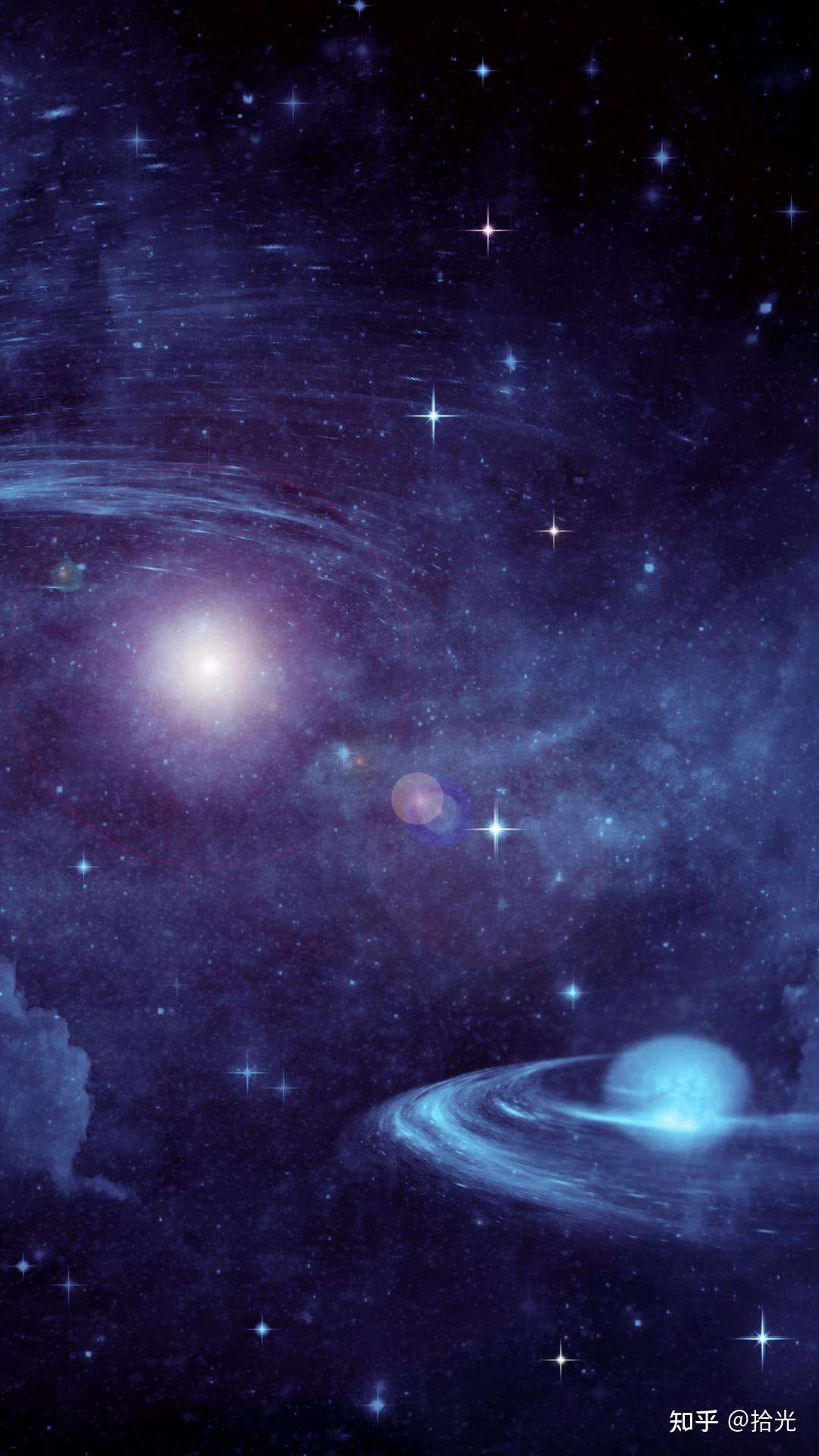 星空不问赶路人 星空壁纸 星空壁纸高清大图 星空壁纸梦幻少女紫色 知乎