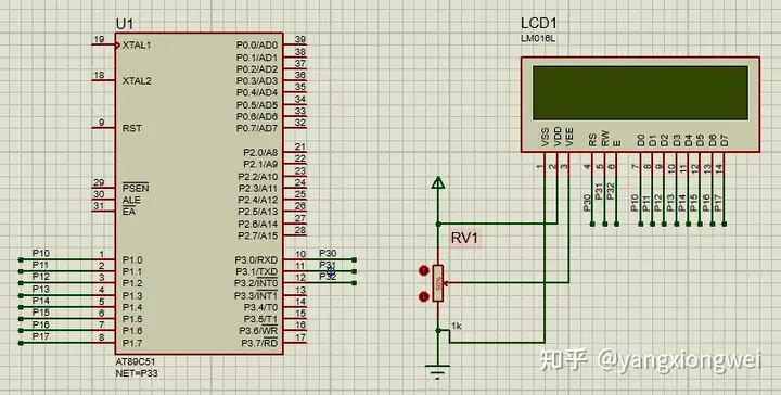 C51单片机笔记（LCD液晶显示）