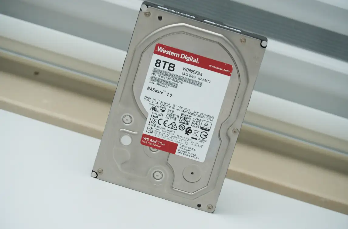 WD Red Plus 8TB NAS用HDD 使用時間12050時間-