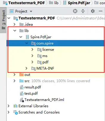 java在pdf中添加水印文本图片水印